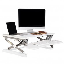 Rapid Riser White. RR2: 890 X 590 Desk Top Unit.